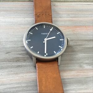 Tsovet leather and navy watch! ⏱